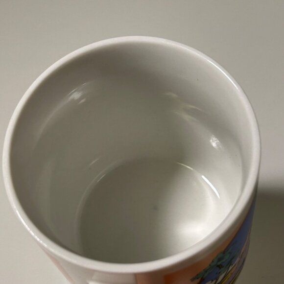 Vintage 80s 90s Sanyei Miyazaki Creates DinOne Sizeaur Mug Retro Colours - Picture 5 of 12